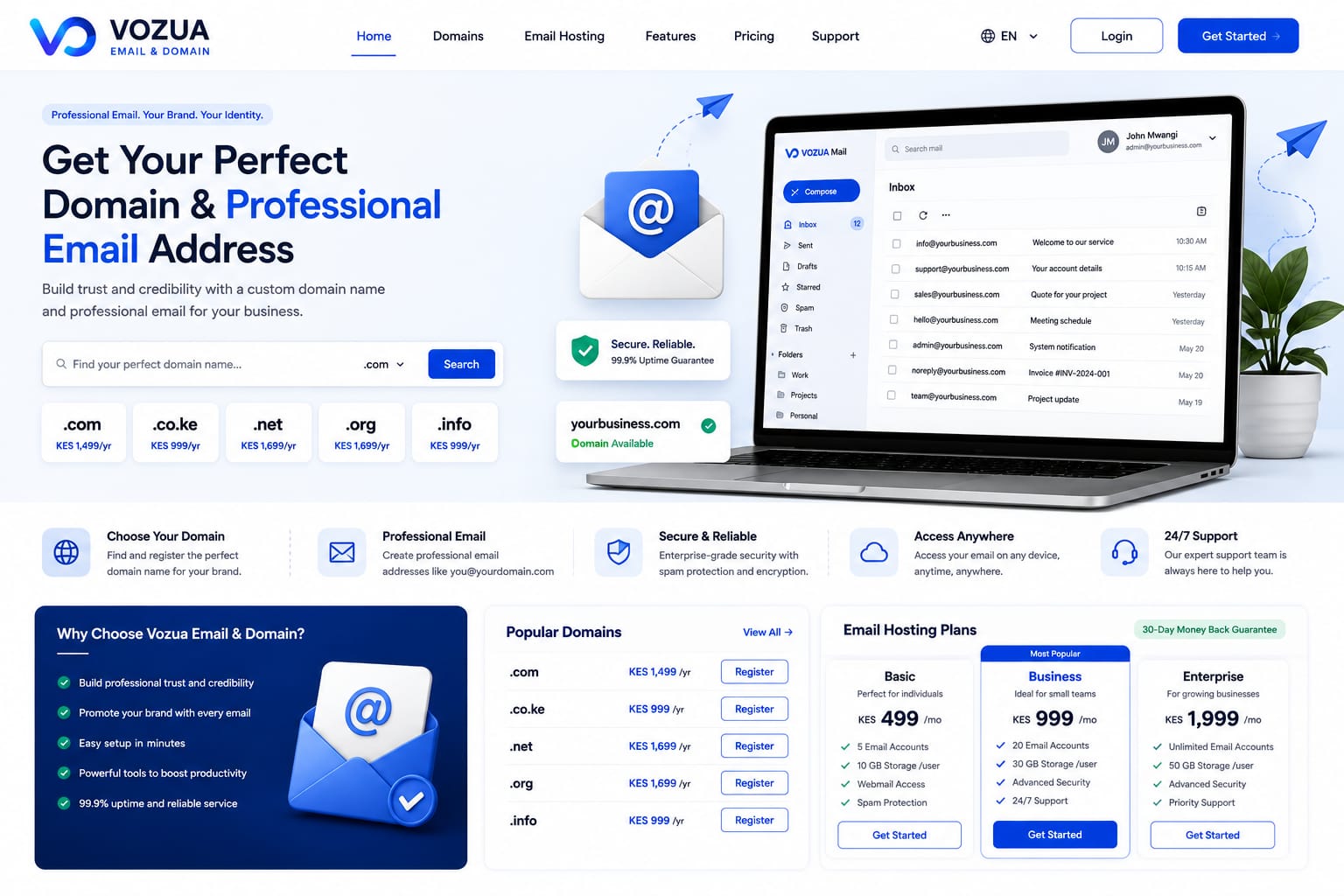 Business Email & Domain